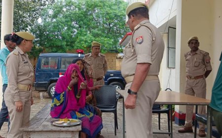 थाना नाराहट पुलिस द्वारा मिशन- शक्ति फेज- 5.0 के तहत आगंतुक वृद्ध महिला की समस्या का कराया त्वरित निस्तारण