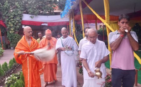 रामकृष्ण मठ में श्री श्री दुर्गोत्सव  की भव्य शुरुआत