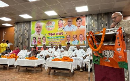 सेवा पखवाड़े के अंतर्गत प्रबुद्धजन सम्मेलन सम्पन्न।