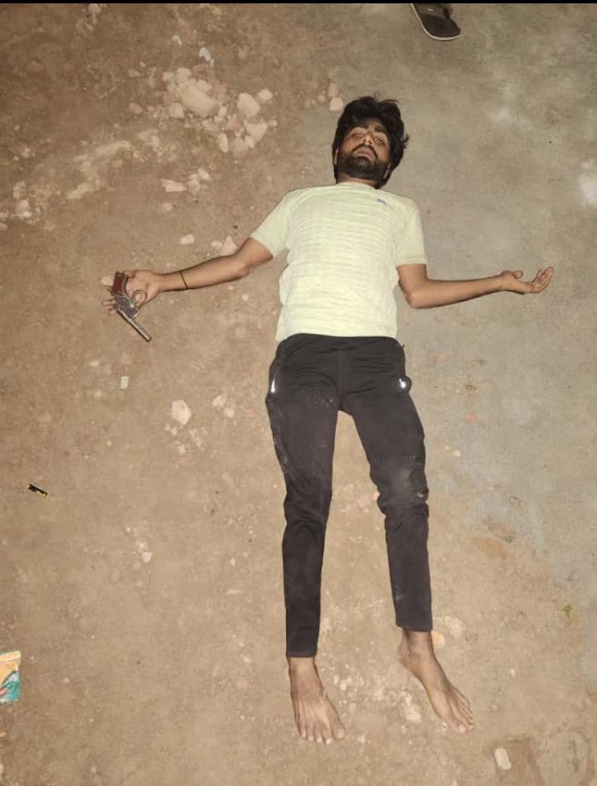 थाना बड़ागांव पुलिस द्वारा मुठभेड़ के बाद तीन अपराधी गिरफ्तार