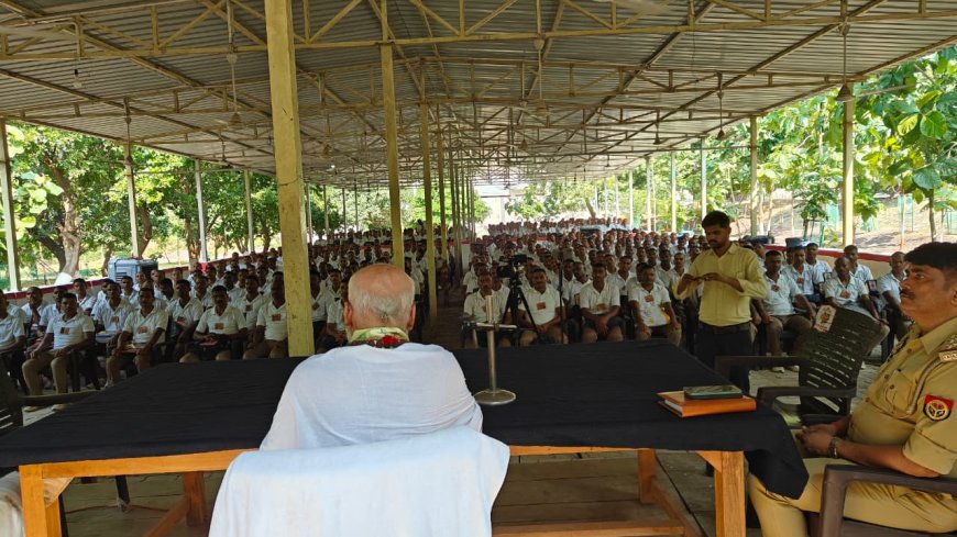 आधारभूत प्रशिक्षण प्राप्त कर रहे 449 आरक्षी प्रशिक्षुओं को भावनात्मक/मानसिक स्वास्थ्य के विकास हेतु दिया गया परामर्श