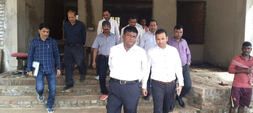 सचिव पीडब्ल्यूडी ने निर्माणाधीन राजकीय गेस्ट हाउस का निरीक्षण कर मानक अनुसार कार्य पूर्णता पर दिया बल