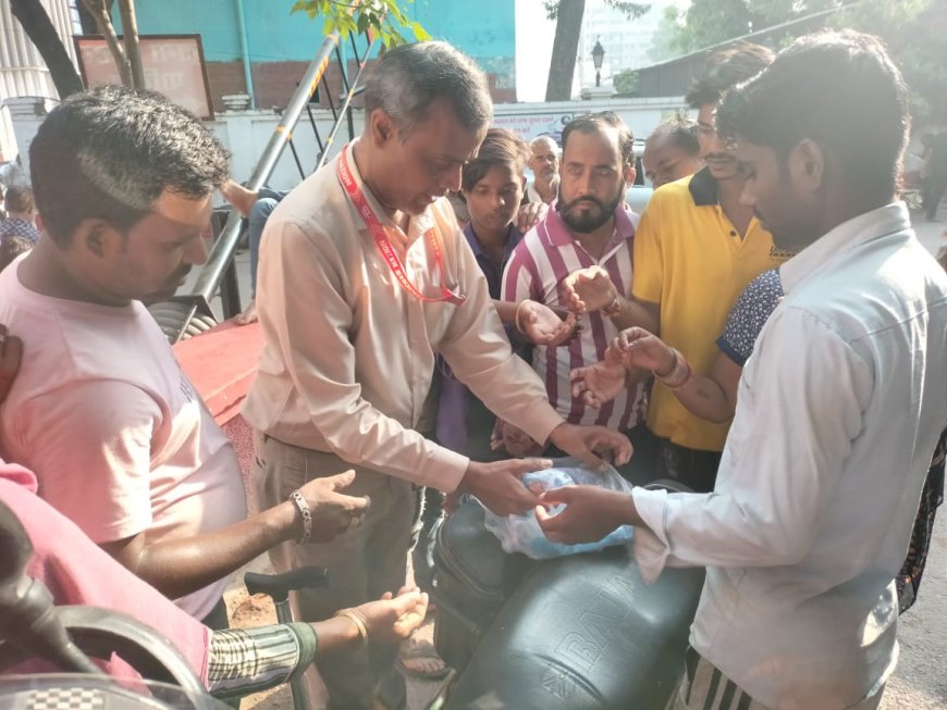 रवि चावला कैंसर सेवा केंद्र द्वारा खाद्य सामग्री का हुआ वितरण
