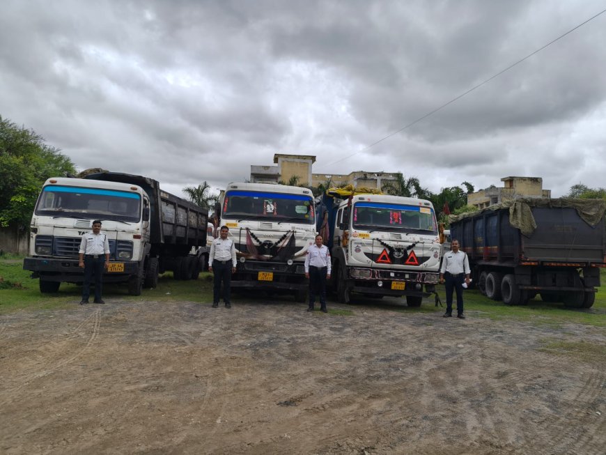 शराब पीकर कोयला/राखड़ का परिवहन करते पाए गए 47 वाहनों  अनुमति  निरस्त करने भेजा गया प्रस्ताव