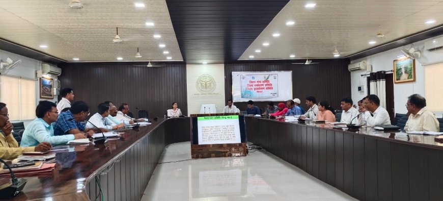 मुख्य अधिकारी की अध्यक्षता में जिला गंगा समिति, जिला पर्यावरण समिति, जिला वृक्षारोपण समिति की बैठक कलेक्ट्रेट सभागार में संपन्न हुई।
