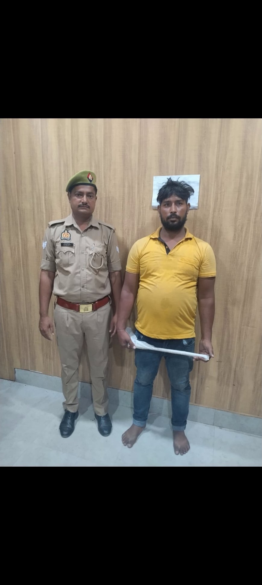 तमंचे सहित अभियुक्त को किया गिरफ्तार राया पुलिस ने