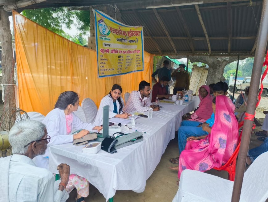 निःशुल्क मेडिकल कैम्प का आयोजन दुर्जनपुर पटटी गांव में किया गया