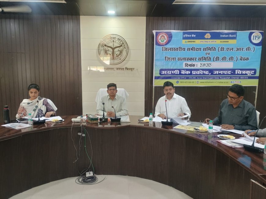जिलाधिकारी शिवशरणप्पा जी एन की अध्यक्षता में जिला स्तरीय समीक्षा समिति (डी एल आर सी) एवं जिला सलाहकार समिति (डी सी सी)की बैठक कलेक्ट्रेट सभागार में संपन्न हुई।
