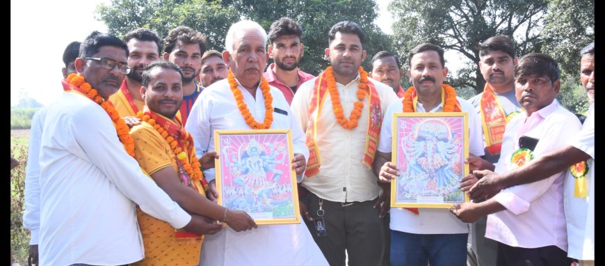 चित्सोना अलीपुर में धूम धाम से निकली गयी महाकाली की विशाल शोभायात्रा