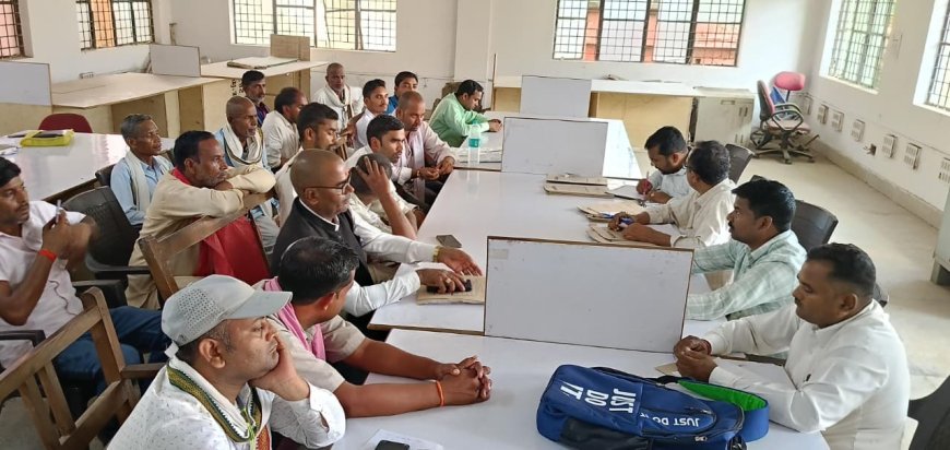मत्स्य पालन हेतु तालाब का नीलामी प्रकिया तहसील सभाकक्ष में सम्पन्न