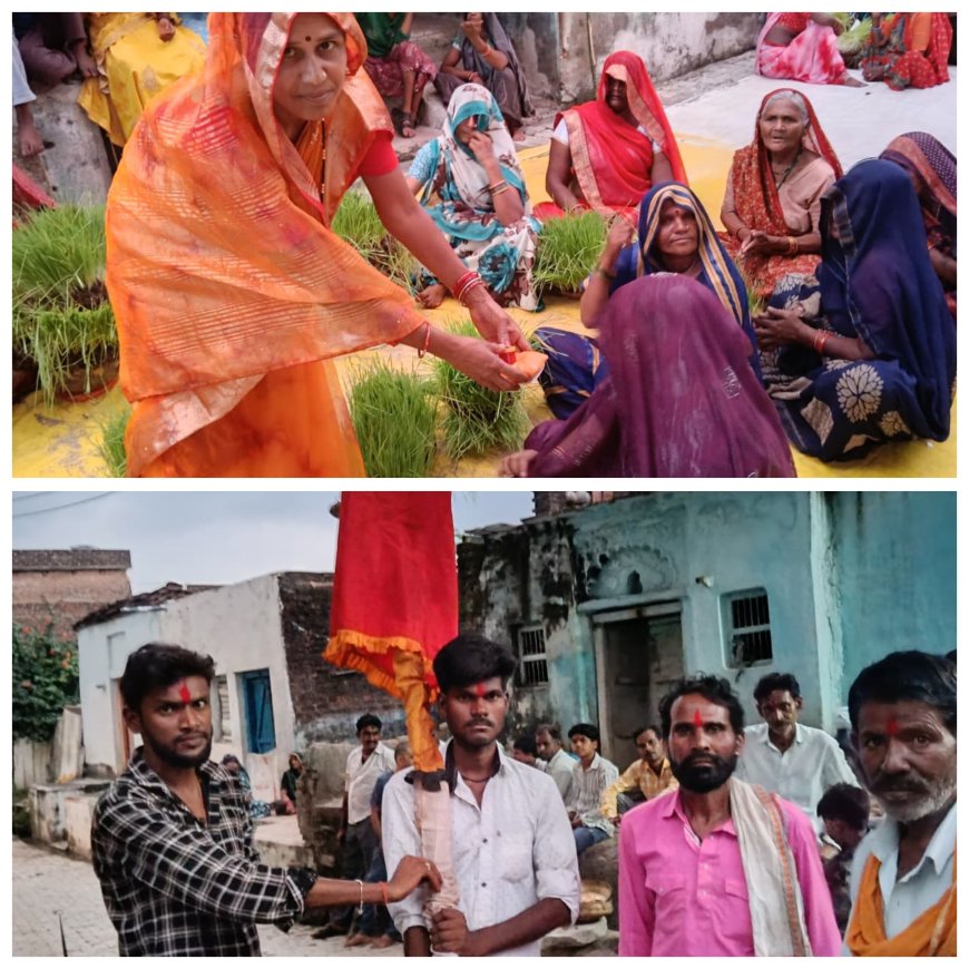 मड़ावरा, साढूमल में भक्तिभाव से विसर्जित हुए जवारे: महाप्रसाद वितरण में सैकड़ों लोगों ने लिया भाग