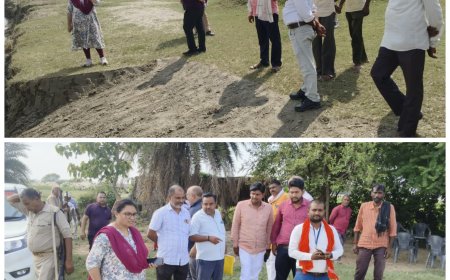 एस डी एम सिरौलीगौसपुर प्रीति सिंह ने सरदहा, सनांवा, इटहुवा पूरब मूर्ति विसर्जन घाटों का निरीक्षण किया