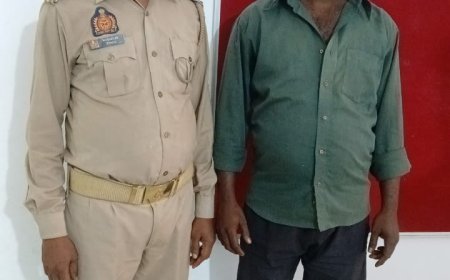 थाना पहाड़ी पुलिस टीम ने 01 वारंटी अभियुक्त को किया गिरफ्तार