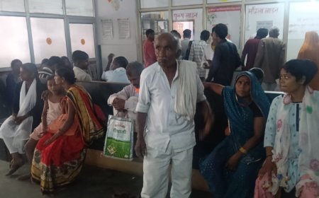 संयुक्त चिकित्सालय सिरौलीगौसपुर की ओ पी डी में मरीजों की उमडी भीड़