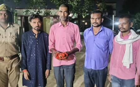 चौकी सीतापुर पुलिस टीम द्वारा 04 जुआरियों को जुआ खेलते हुए गिरफ्तार किया गया