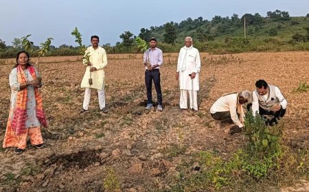 पाठा के बंजर भूमि में लहलहाएगी बागवानी   -समाजसेवी गोपाल भाई का अभिनव प्रयास
