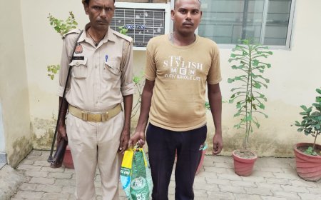 थाना राजापुर पुलिस टीम ने 01 अभियुक्त को 22 पाउच नाजायज देशी शराब के साथ किया गिरफ्तार