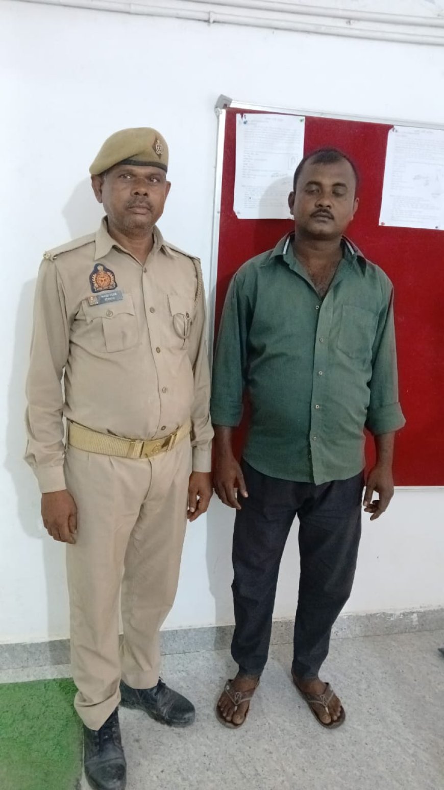थाना पहाड़ी पुलिस टीम ने 01 वारंटी अभियुक्त को किया गिरफ्तार