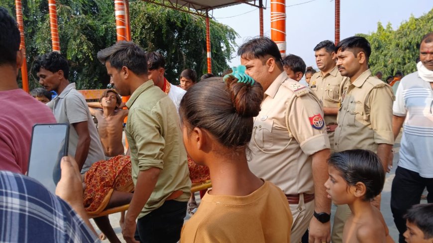 यमुना नदी में डूबती महिला को थाना राजापुर पुलिस बल ने तत्परता दिखाते हुए बचाया