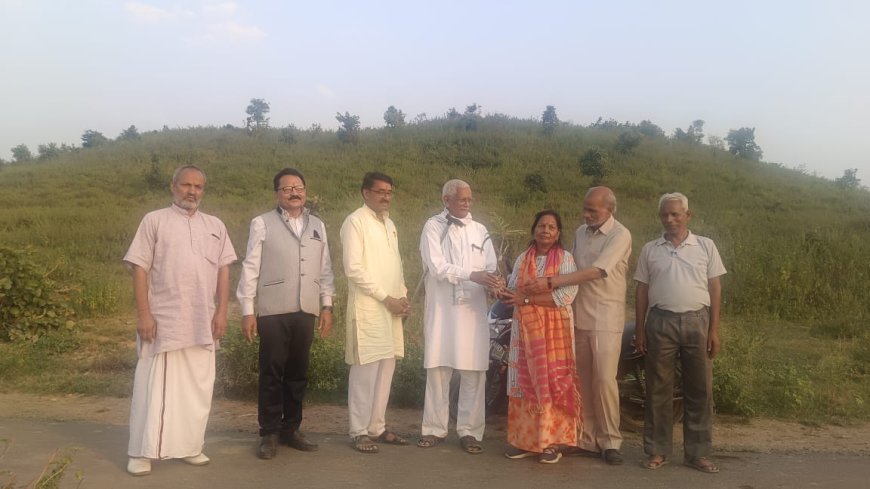 पाठा के बंजर भूमि में लहलहाएगी बागवानी   -समाजसेवी गोपाल भाई का अभिनव प्रयास