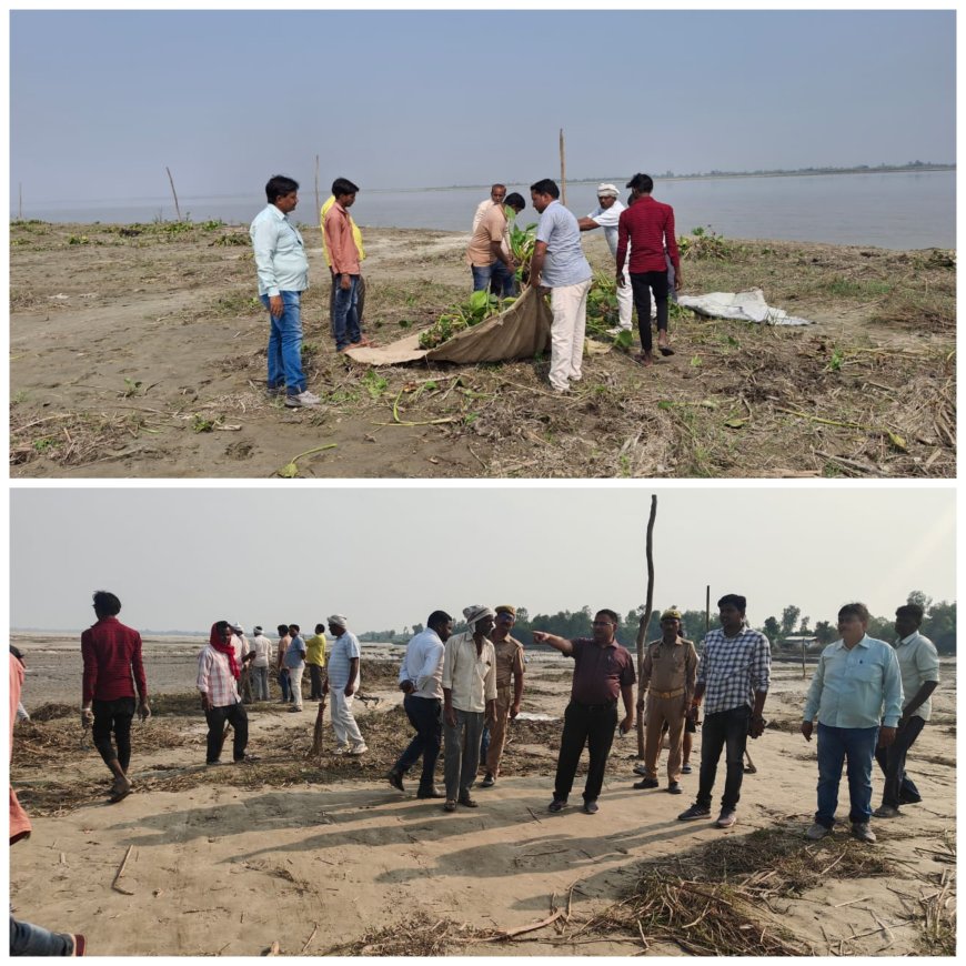 सरयू नदी घाघरा के समीप तेलवारी छठ पूजा घाट का तहसीलदार बालेन्दु भूषण वर्मा ने निरीक्षण किया और पूजा घाट तैयार करवा रहे ग्राम विकास अधिकारी राजेश कुमार रावत को आवश्यक दिशा निर्देश दिए