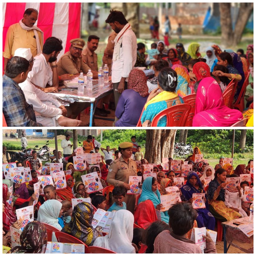 मिशन शक्ति के तहत हजरतपुर गांव में जागरूकता अभियान