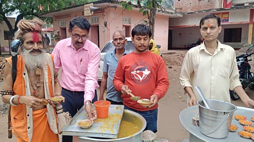 वन देवी आश्रम में हुआ विशाल भंडारा