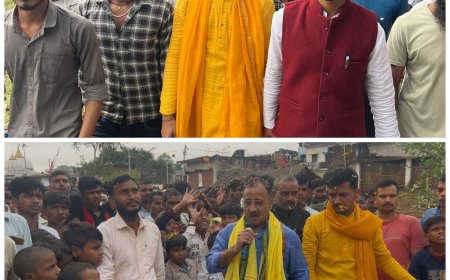 कोटवाधाम से निकाली गई पांच कोसी परिक्रमा,श्रद्धालुओं पर हुई पुष्पवर्षा