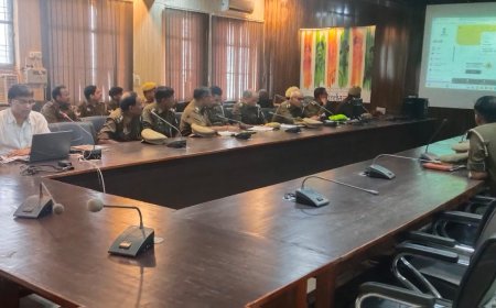 पुलिस कार्यालय स्थित राघव प्रेक्षागार में iRAD/eDAR के सम्बन्ध में विवेचकों को दिया गया प्रशिक्षण