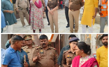 एस डी एम सिरौलीगौसपुर प्रीति सिंह ने पुलिस उपाधीक्षक रामनगर गरिमा पंत प्रभारी निरीक्षक कोतवाली बदोसरांय अजीत कुमार विद्यार्थी के साथ कोटवाधाम मेले का निरीक्षण किया।