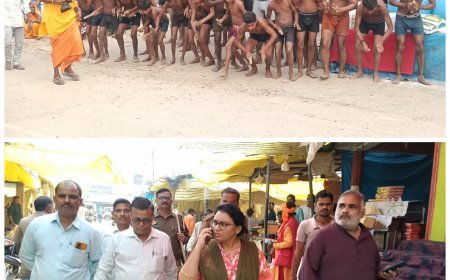 कोटवाधाम मेले का एस डी एम ने निरीक्षण किया मेला कमेटी को साफ सफाई बैरीकेडिंग आदि पूर्ण कर लेने के निर्देश दिए