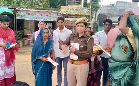 मिशन शक्ति पांच अभियान के अन्तर्गत पुलिस द्वारा चलाया गया जागरूकता अभियान
