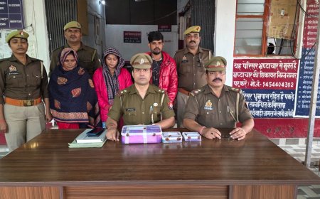 थाना म्योरपुर पुलिस ने लुटेरी दुल्हन, उसकी माँ व पति को किया गिरफ्तार, लूट के जेवर-नकदी बरामद