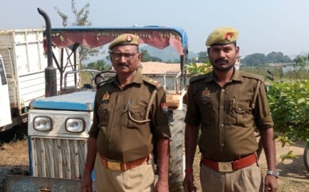 अवैध खनन की सूचना पर खनिज विभाग व थाना जुगैल पुलिस की संयुक्त कार्रवाई में एक ट्रैक्टर (बालू लदा) किया गया सीज़