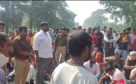 मारपीट में घायल युवक की इलाज के दौरान मौत, गुस्साए ग्रामीणों ने किया चक्का जाम