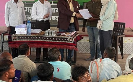 राकेश कुमार बंदोबस्त अधिकारी चकबंदी चौपाल का किया आयोजन