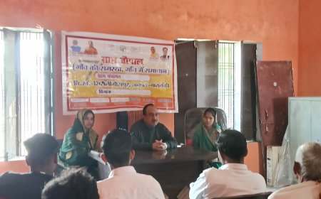 अलीनगर व करोरा ग्राम पंचायत में चौपाल लगाकर ग्रामीणों की समस्यायों को सुना और निस्तारण किया गया