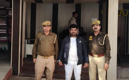 पुलिस द्वारा गैंगस्टर एक्ट के प्रकरण में वांछित 25 हजार रुपये की धनराशि के इनामियां एक अभियुक्त  गिरफ्तार ।