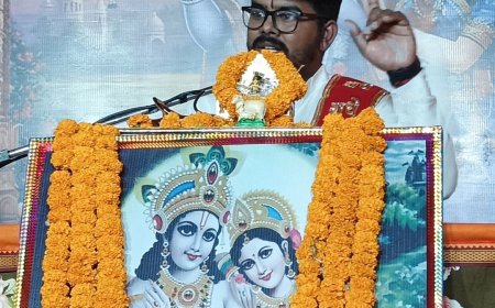 भागवत कथा के तीसरे दिन शिव–पार्वती विवाह का दिव्य प्रसंग, भाव-विभोर हुए श्रद्धालु