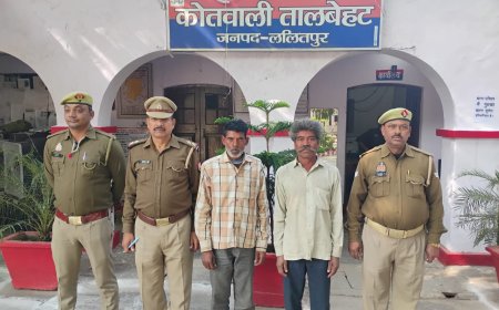 तालबेहट पुलिस द्वारा भैंस चोरी के अभियोग मे वांछित दो नफर अभियुक्तगण गिरफ्तार