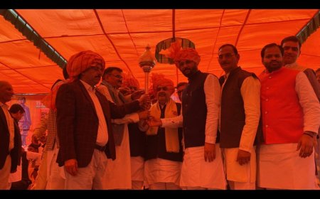 भाजपा प्रदेश अध्यक्ष ने किया आयेरा खेड़ा में रन फॉर यूनिटी पदयात्रा का आयोजन किया