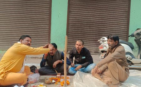 सीसी रोड का सभासद ने किया भूमि पूजन