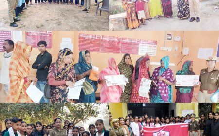 पुलिस द्वारा मिशन शक्ति पांच अभियान के अन्तर्गत चलाया गया जागरूकता अभियान