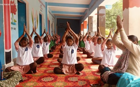 ‘आनन्दम’ कार्यक्रम से बच्चों में उमंग, योगा सत्र ने बढ़ाया उत्साह