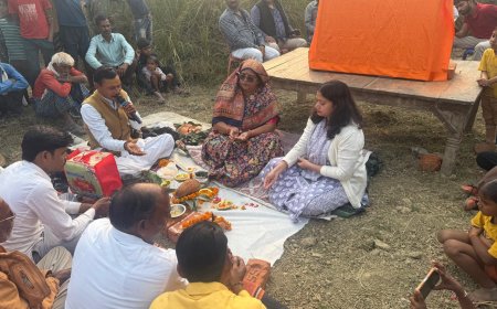 विधायक कृष्णा पासवान ने ग्राम छीमी में सामुदायिक मिलन केन्द्र का किया शिलान्यास