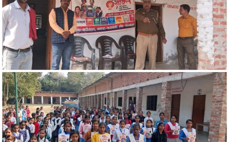 नारी शक्ति मिशन के तहत क्षेत्र के कमला देवी अवधेश कुमार की छात्राओं को जागरूक किया गया