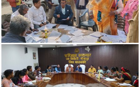 तहसील के पारिजात सभागार में उपजिलाधिकारी प्रीति सिंह की अध्यक्षता में एस आई आर कार्यों की समीक्षा बैठक