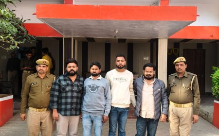 बजाज फाइनेन्स कम्पनी लिमिटेड व आम नागरिकों के साथ षड्यन्त्र पूर्वक कूटरचित दस्तावेज तैयार कर 1 करोड़ 71 लाख रूपये की धनराशि की धोखाधड़ी करने वाले चार वांछित अभियुक्तों गिरफ्तार