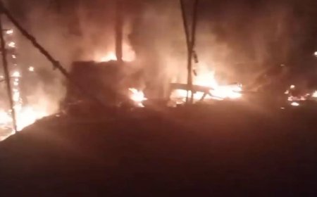 चाय नाश्ते की दुकान में संदिग्ध अवस्था में लगी आग अराजकतत्व की हरकत से गरीब रोजी-रोटी छिनी