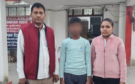 हॉस्टल से लापता छात्र को पुलिस ने किया बरामद स्वजनों को किया सुपुर्द